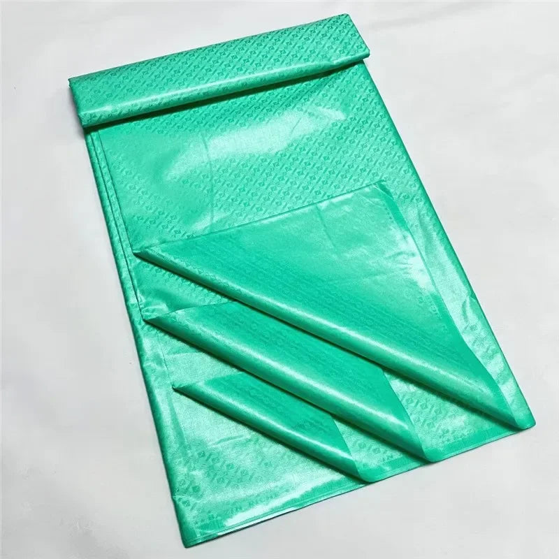 Bazin VERT D'EAU Jacquard Premium - 5 Yards