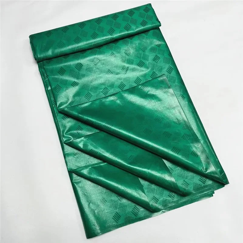 Bazin VERT SENEGAL Jacquard Premium - 5 Yards