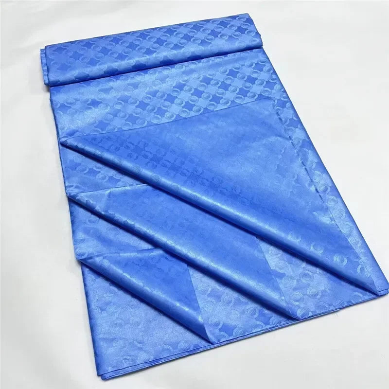 Bazin BLEU BAKHA Jacquard Premium - 5 Yards