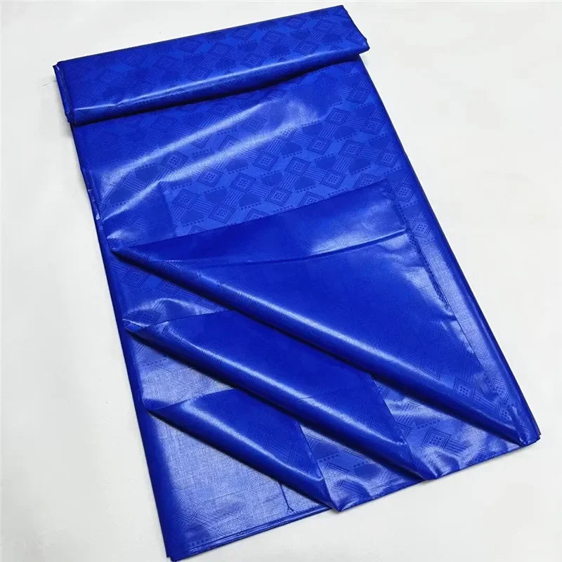 Bazin BLEU BIC Jacquard Premium - 5 Yards